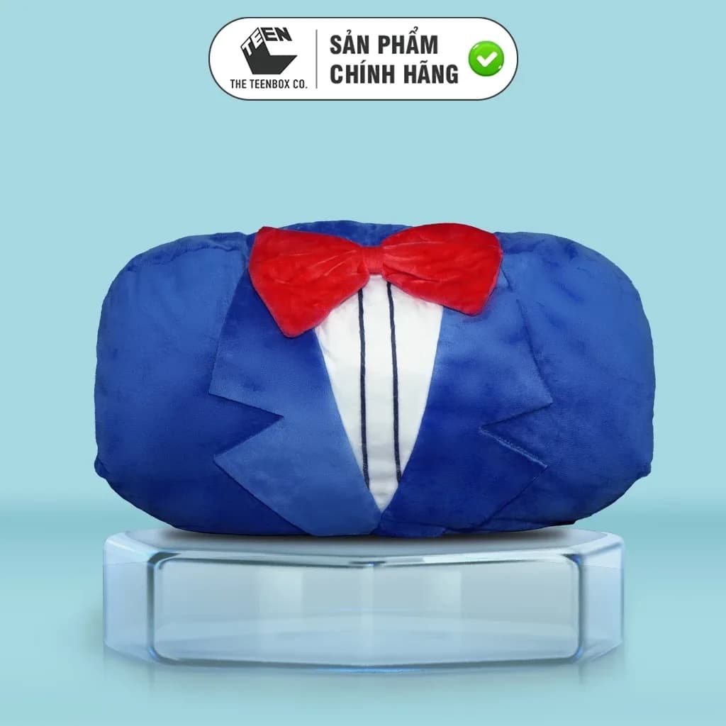 GỐI ÔM ĐÚT TAY CONAN 1 (XANH TRẮNG) CHÍNH HÃNG | Teenbox Phân Phối