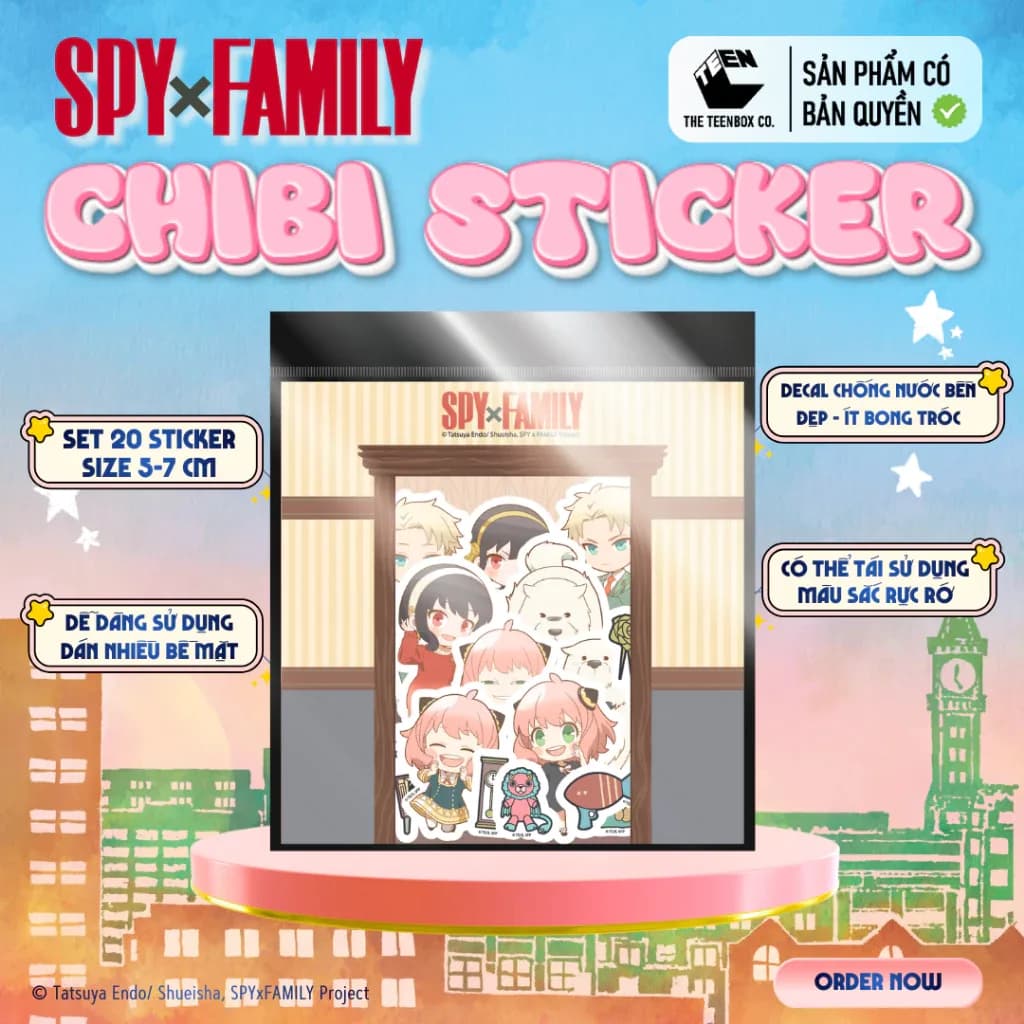 Sticker SPY x FAMILY Chibi – Set 20 Sticker Decal