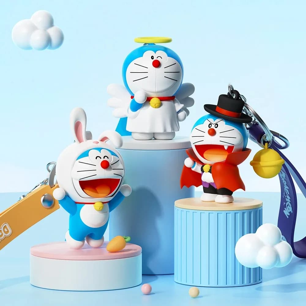 Móc khóa Doraemon ROCK chính hãng có hương thơm